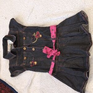 Sz 6: Carter’s Dark Wash Denim Dress Top